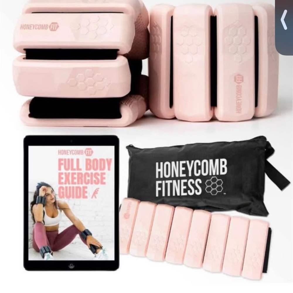 Pink Honeycomb Fitness Bands 1lb Each